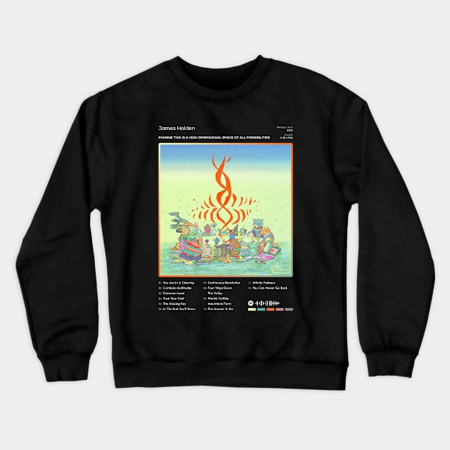 James Holden - Imagine This Is A High Dimensional Space Of All Possibilities Tracklist Album Crewneck Sweatshirt by 80sRetro